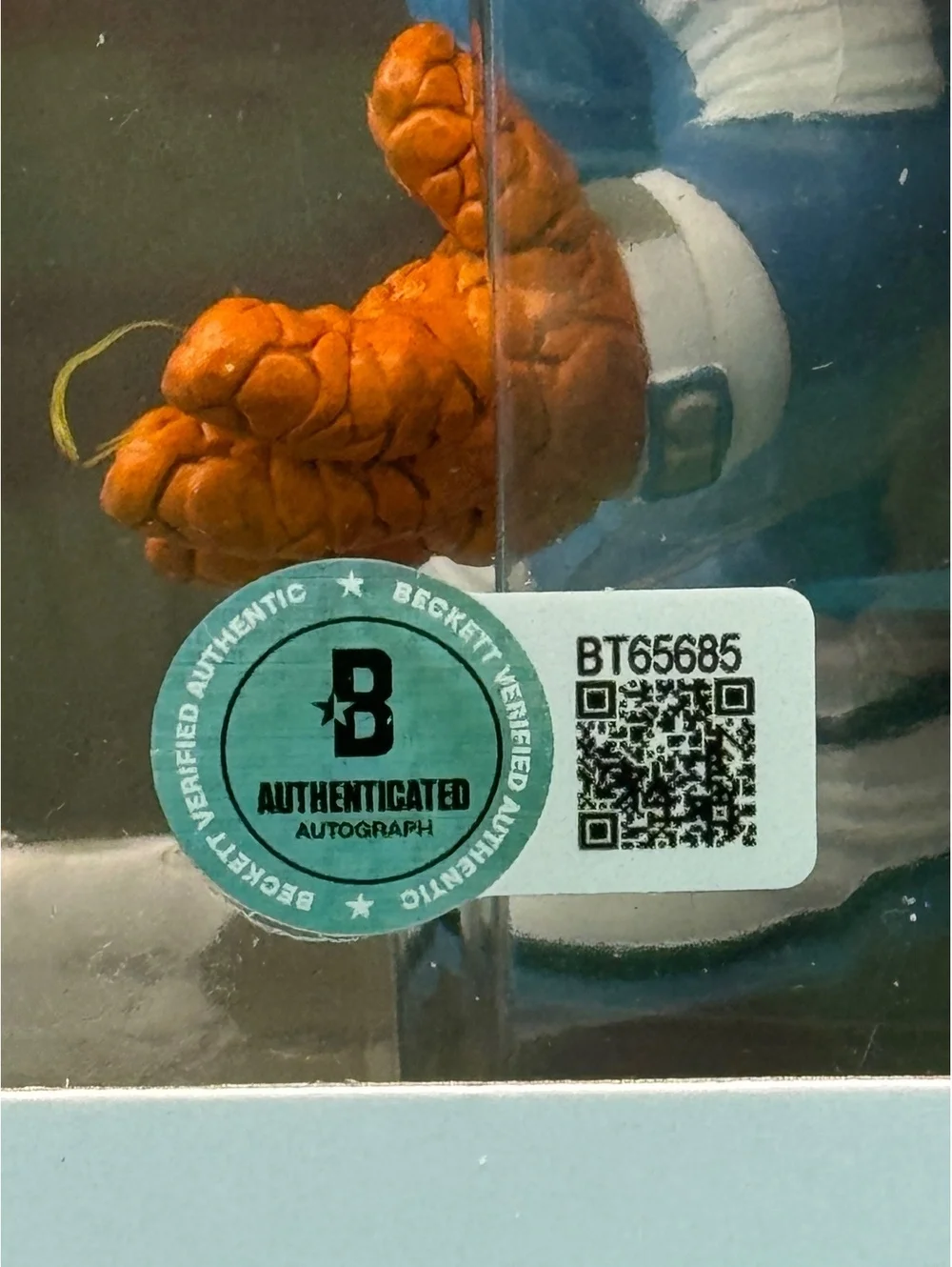 Ebon Moss-Bachrach signed Thing marvel fantastic four live action Beckett COA
